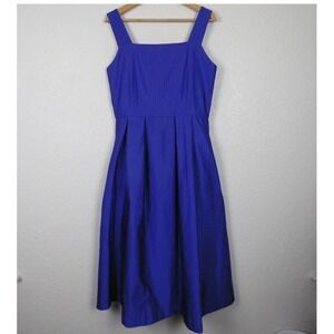 Numbat Women's Silk Blend Fit & Flare Dress SZ Medium Purple Sleeveless